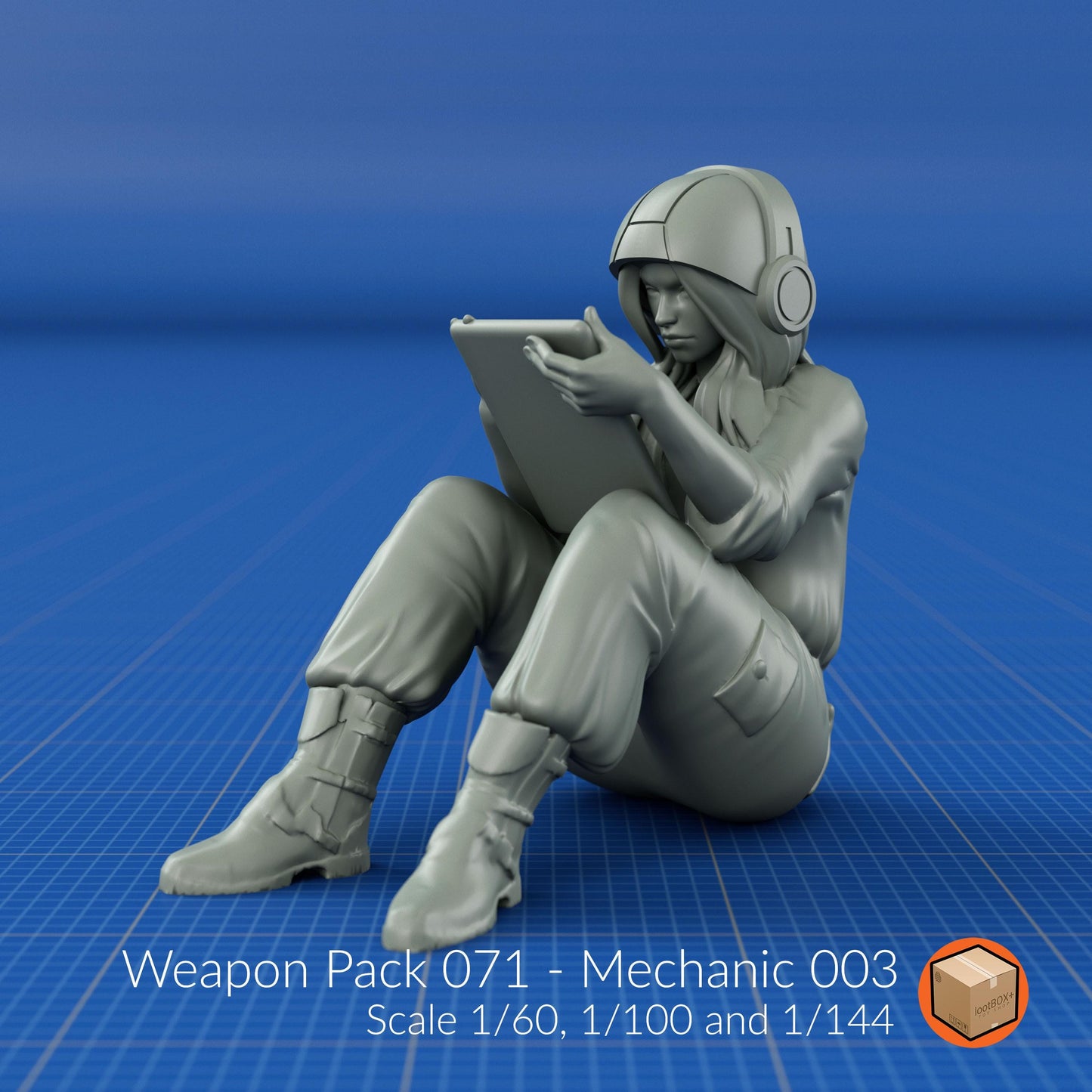 Weapon Pack 070–076 – Mechanic Entourage Set | Diorama Worker Figures for 1/60, 1/100, 1/144 Scale Kits