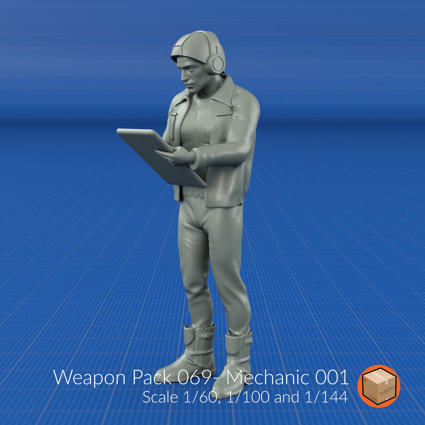 Weapon Pack 070–076 – Mechanic Entourage Set | Diorama Worker Figures for 1/60, 1/100, 1/144 Scale Kits