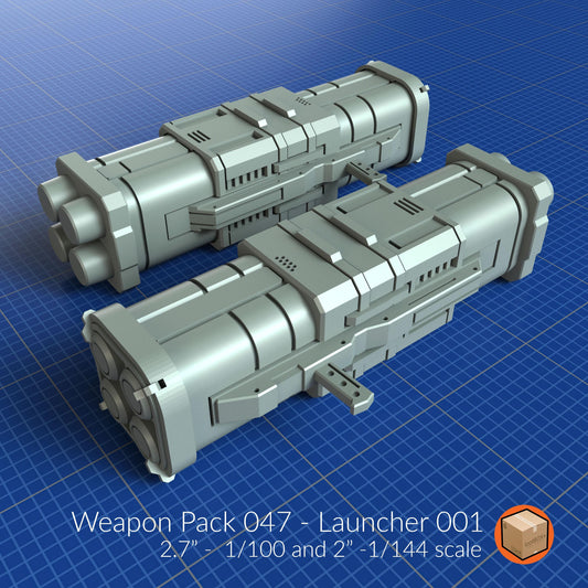 Weapon Pack 047 – Launcher 001 | 1/100 & 1/144 Scale