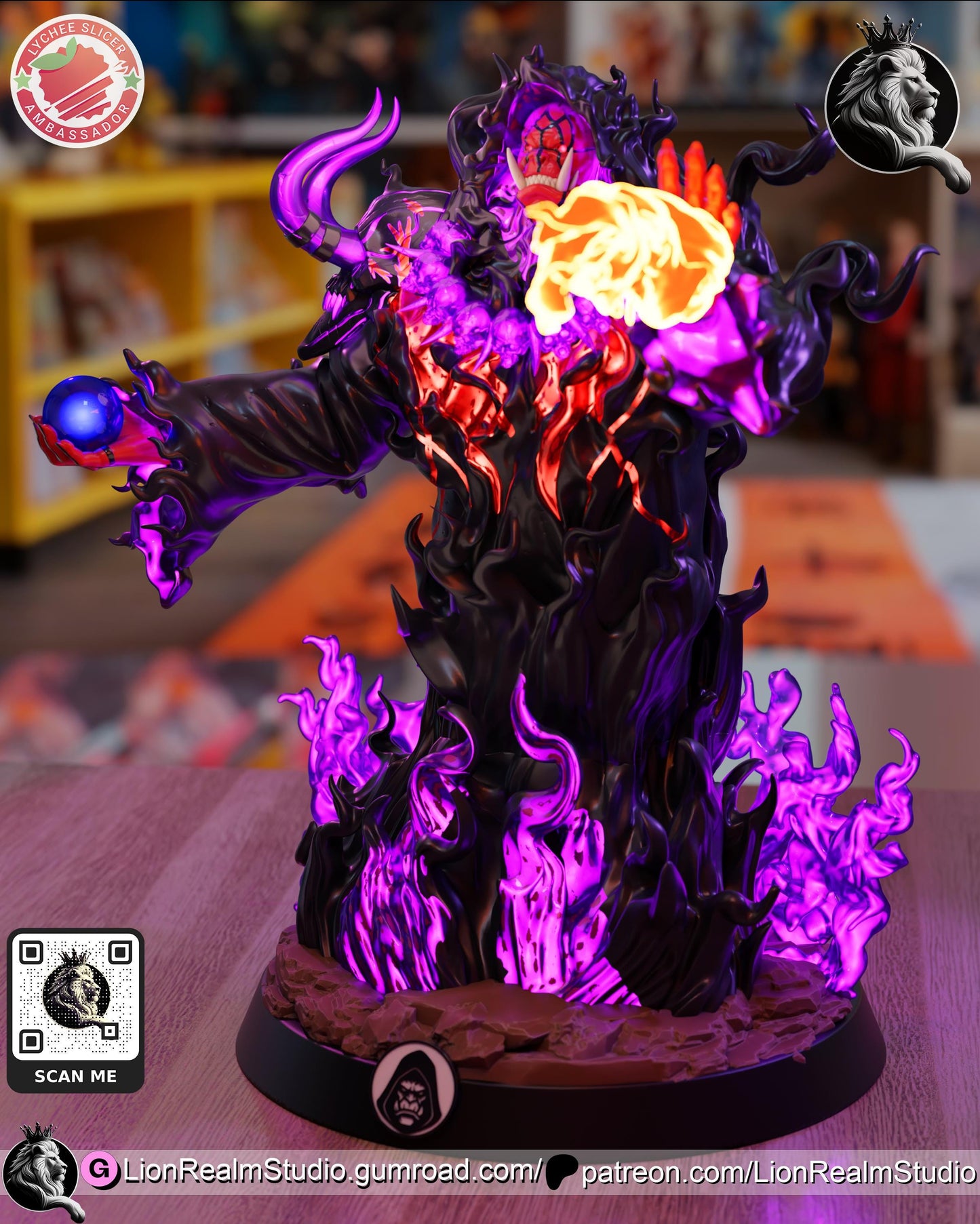 Tusk – Orc Summoner Inspired Resin Statue | Anime Fan Art Collectible | Multiple Scales Available