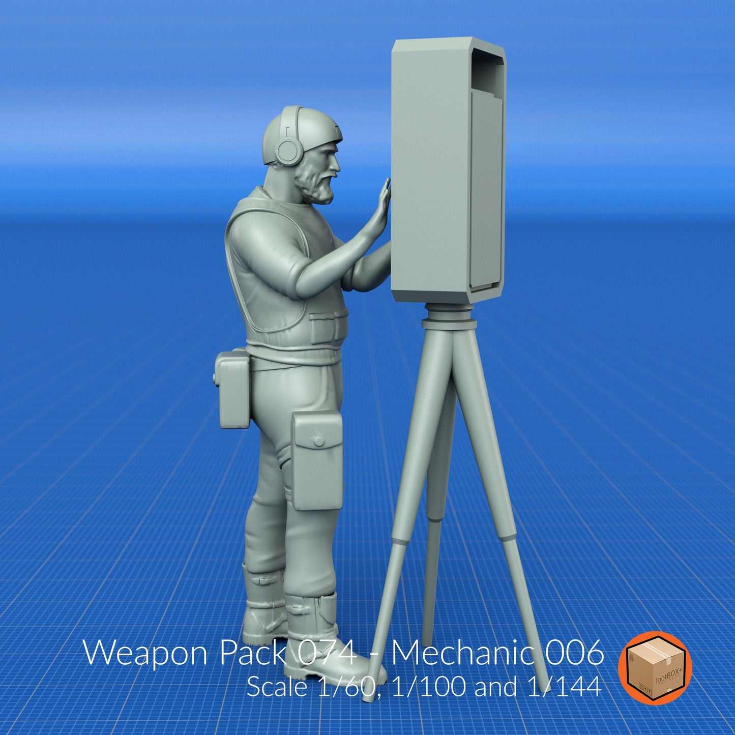 Weapon Pack 070–076 – Mechanic Entourage Set | Diorama Worker Figures for 1/60, 1/100, 1/144 Scale Kits
