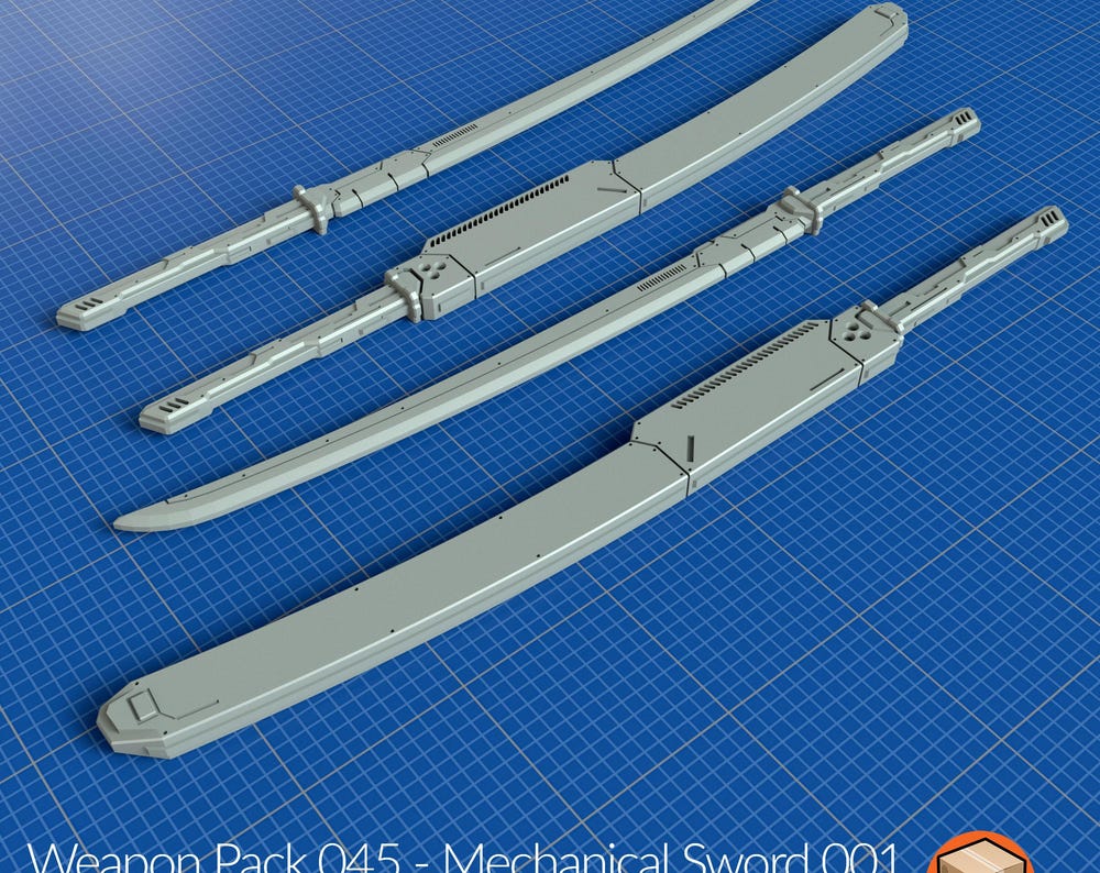 Weapon Pack 045 - Mechanical Sword 001