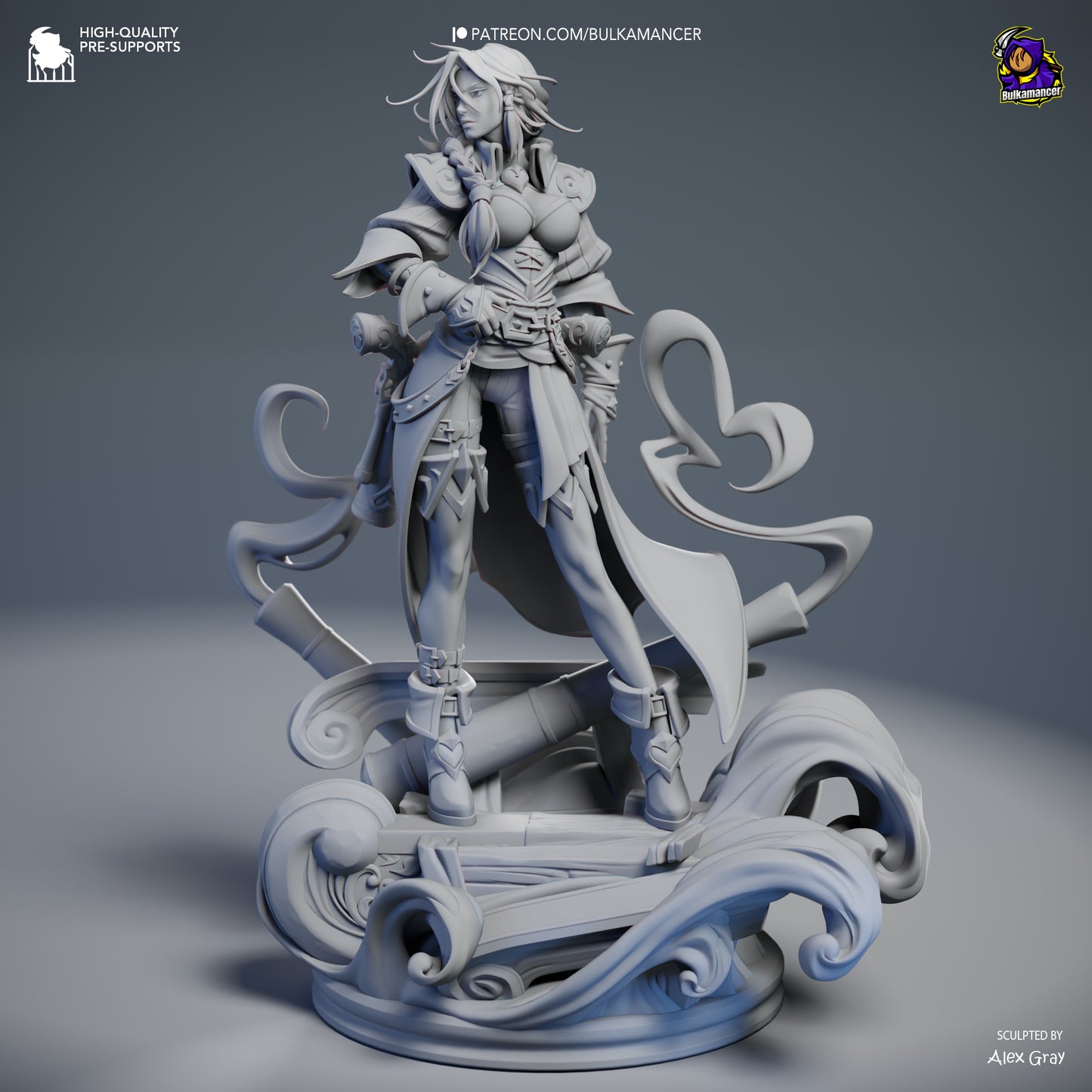 Statue – Miss Fortune | Inspired Fan Art Collectible (3D Printed, Unpainted)