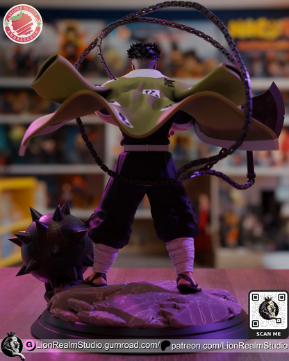 Statue – Gyomei Himejima | Inspired Fan Art Collectible (3D Printed, Unpainted)