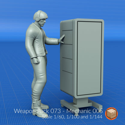 Weapon Pack 070–076 – Mechanic Entourage Set | Diorama Worker Figures for 1/60, 1/100, 1/144 Scale Kits