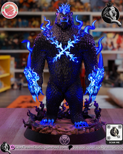 Tank – Shadow Beast Inspired Resin Statue | Anime Fan Art Collectible | 3" / 6" / 8" / 10" Scales