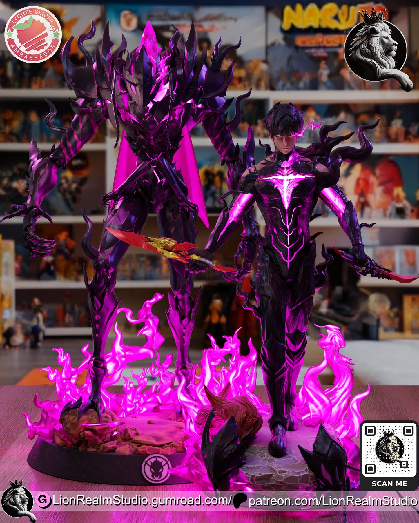Insect Commander Resin Statue | Anime-Inspired Dark Fantasy Figure | 3D Printed Collectible