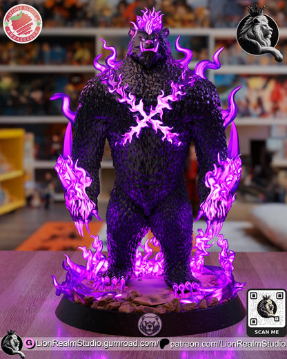 Tank – Shadow Beast Inspired Resin Statue | Anime Fan Art Collectible | 3" / 6" / 8" / 10" Scales