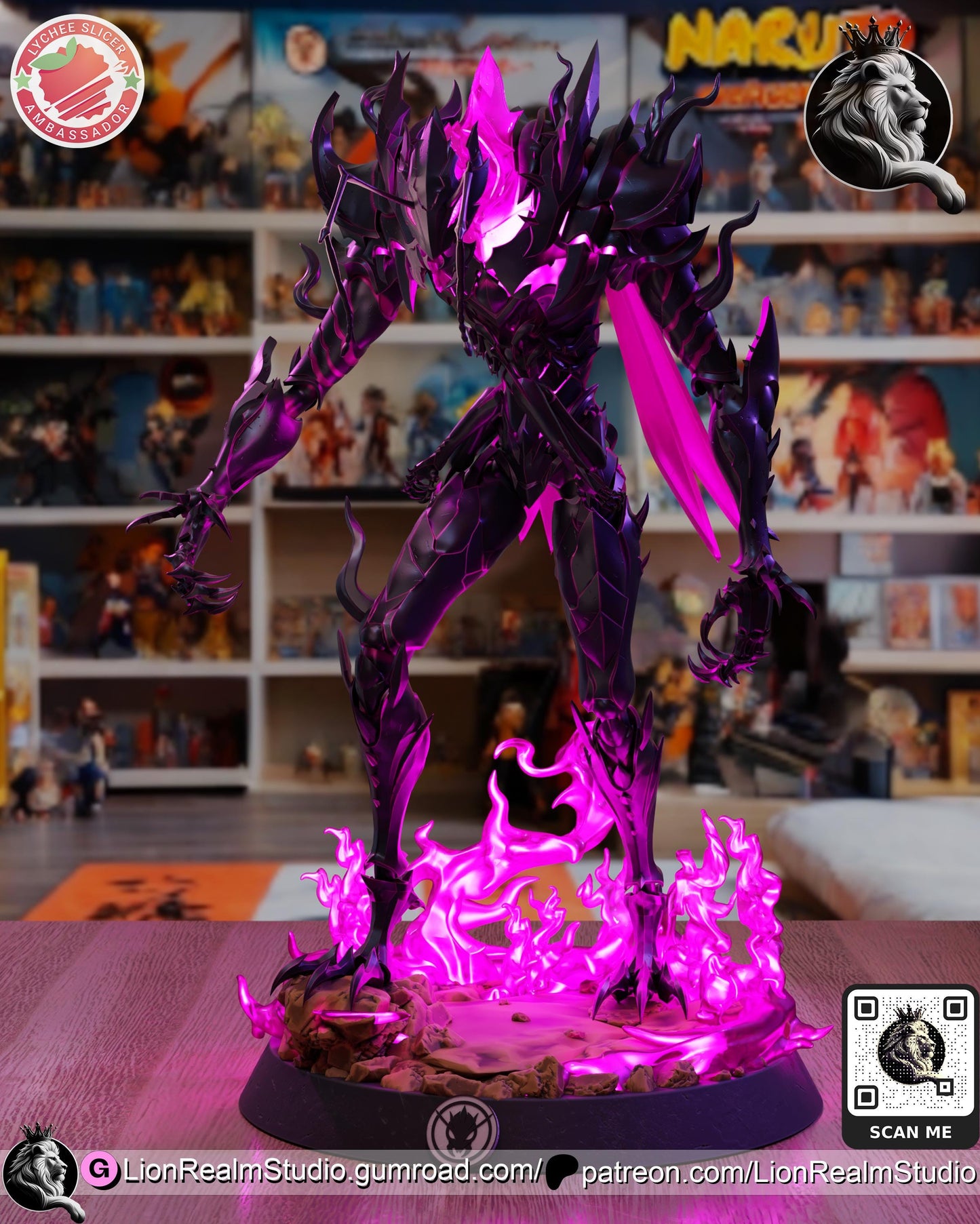 Insect Commander Resin Statue | Anime-Inspired Dark Fantasy Figure | 3D Printed Collectible