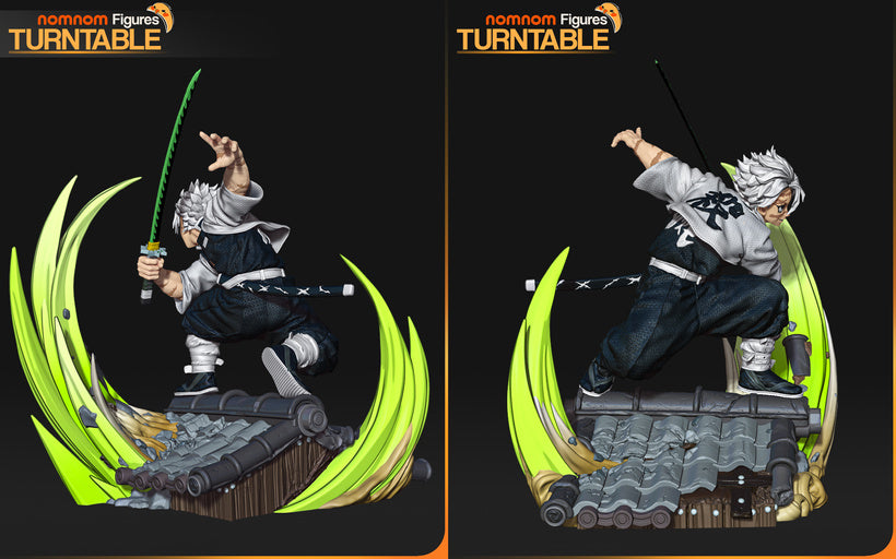 Statue – Sanemi Shinazugawa | Inspired Fan Art Collectible (3D Printed, Unpainted)