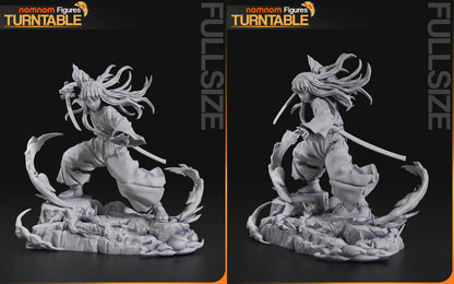Statue – Muichiro Tokito | Inspired Fan Art Collectible (3D Printed, Unpainted)