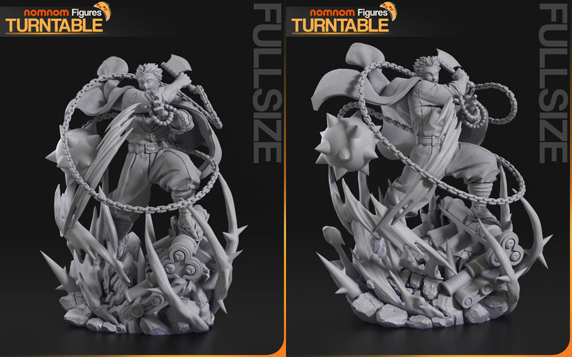 Statue – Gyomei Himejima | Inspired Fan Art Collectible (3D Printed, Unpainted) 2nd Version