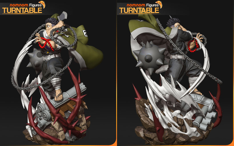Statue – Gyomei Himejima | Inspired Fan Art Collectible (3D Printed, Unpainted) 2nd Version