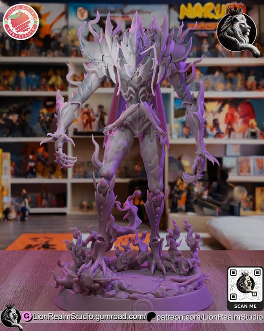 Insect Commander Resin Statue | Anime-Inspired Dark Fantasy Figure | 3D Printed Collectible