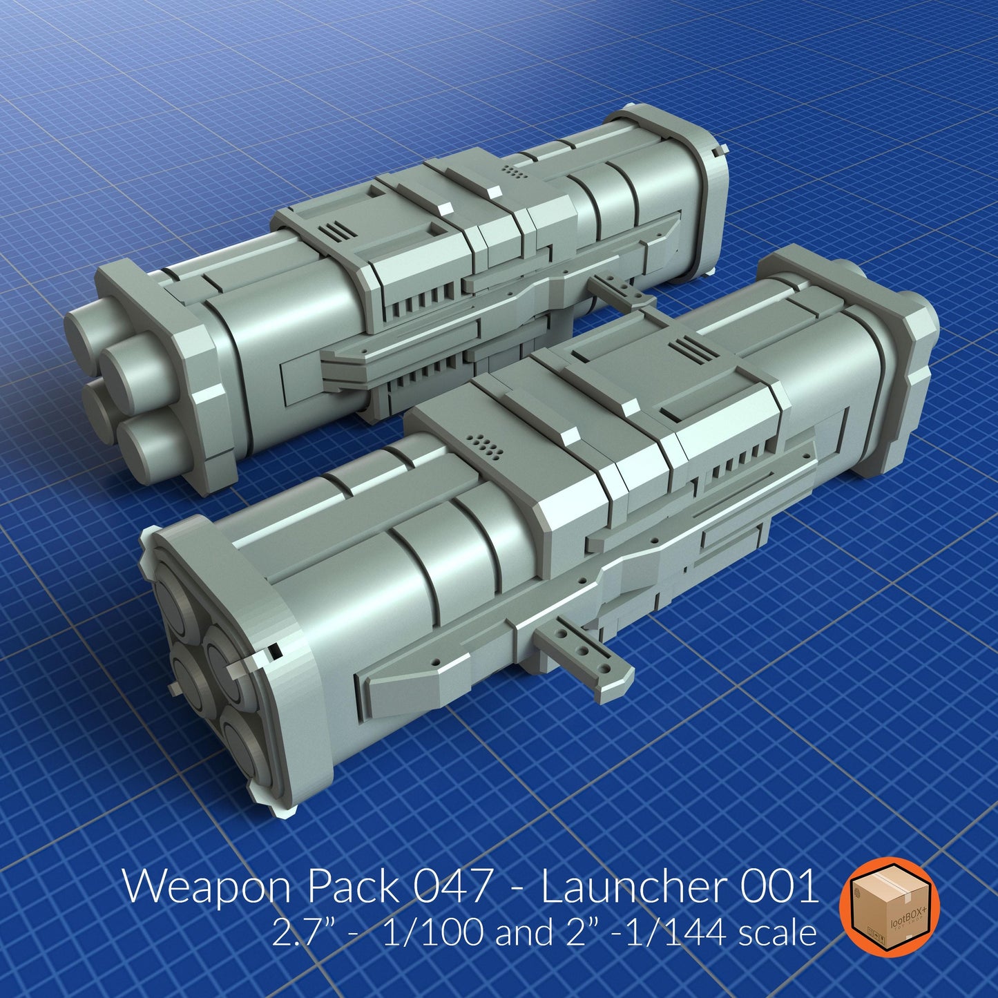 Weapon Pack 047 – Launcher 001 | 1/100 & 1/144 Scale