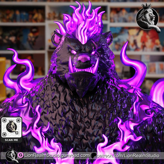 Tank – Shadow Beast Inspired Resin Statue | Anime Fan Art Collectible | 3" / 6" / 8" / 10" Scales