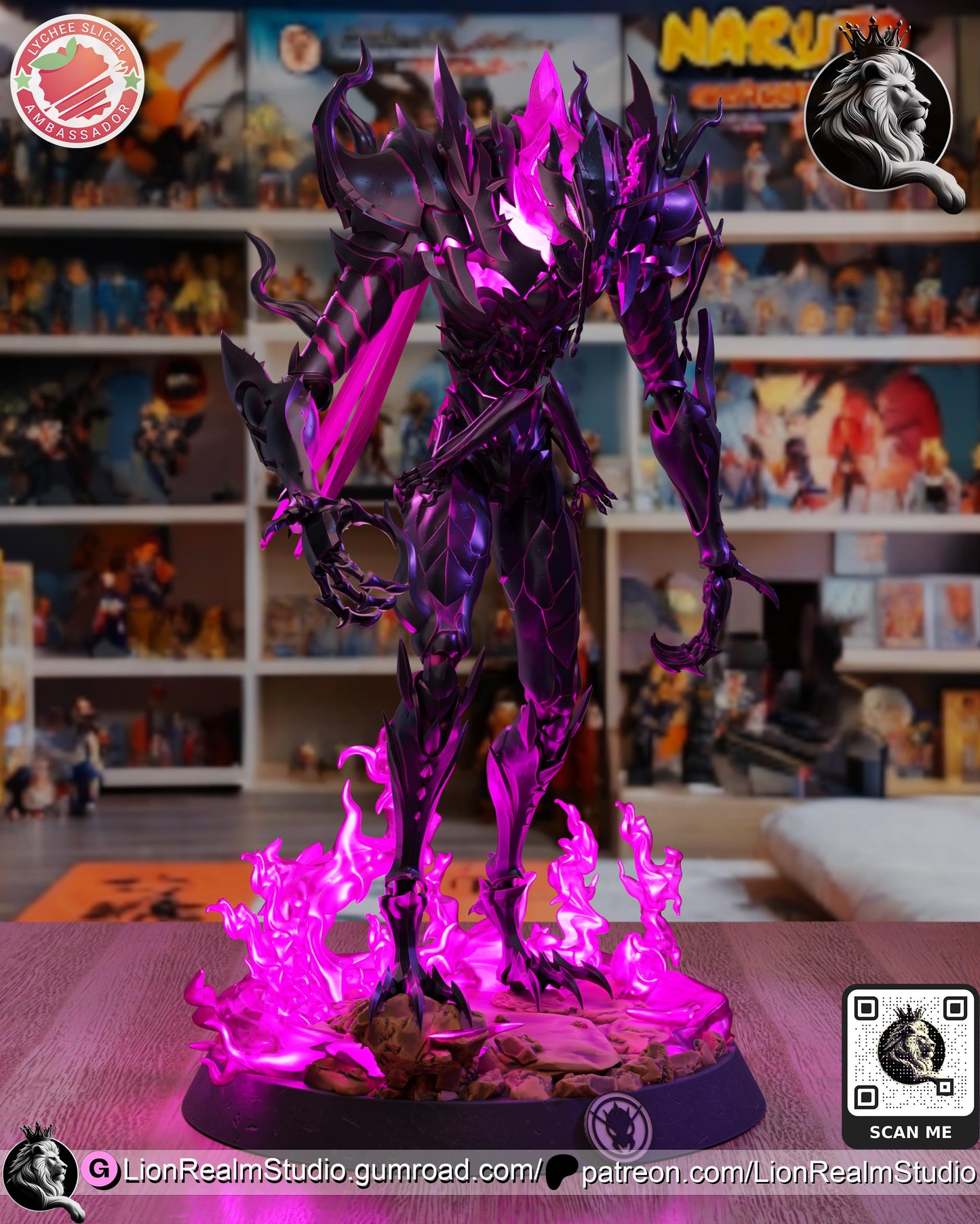 Insect Commander Resin Statue | Anime-Inspired Dark Fantasy Figure | 3D Printed Collectible