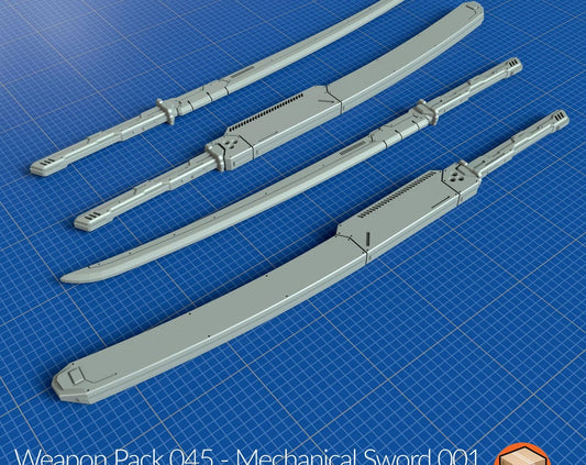 Weapon Pack 045 - Mechanical Sword 001
