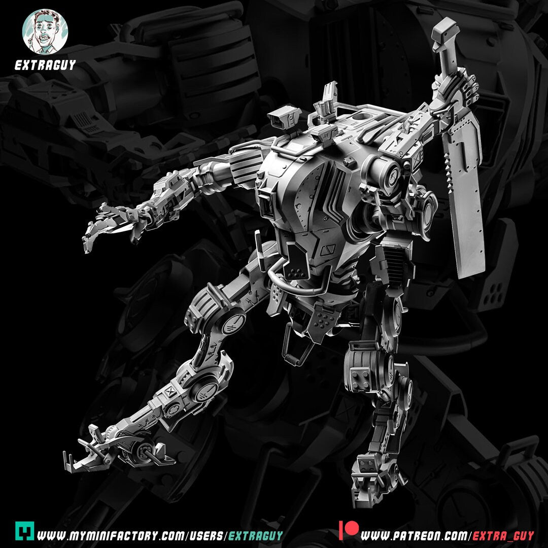 Ronin Titanfall Miniature for Warhammer | Tabletop | Wargaming 100mm or 75mm | Video game