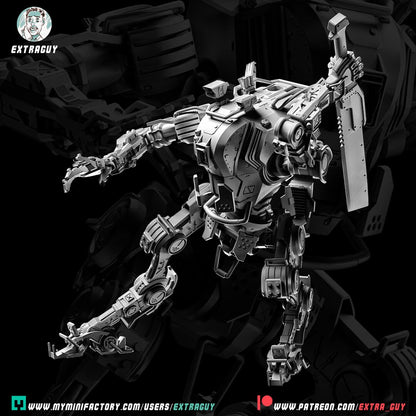 Ronin Titanfall Miniature for Warhammer | Tabletop | Wargaming 100mm or 75mm | Video game