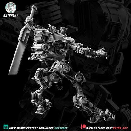 Ronin Titanfall Miniature for Warhammer | Tabletop | Wargaming 100mm or 75mm | Video game