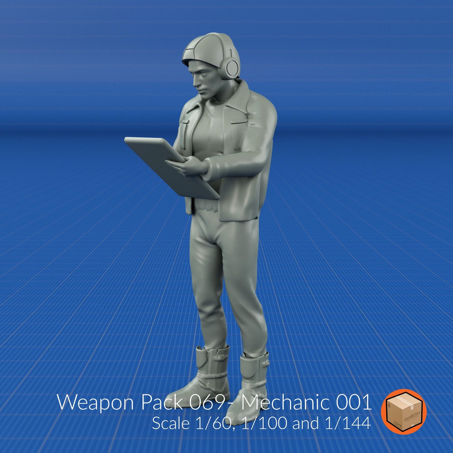 Mechanic Entourage Set: Diorama Worker Figures - 1/60, 1/100, 1/144 Scale