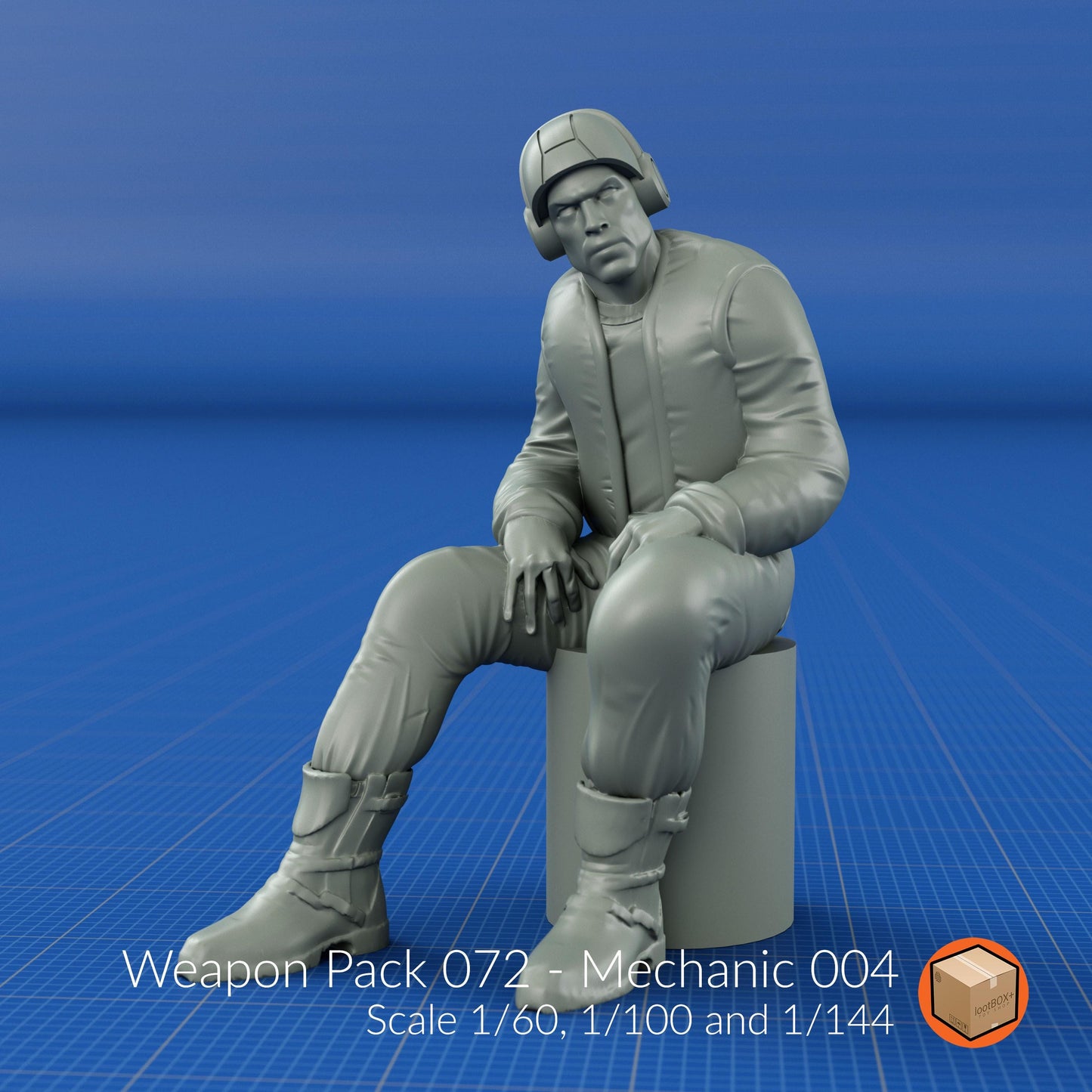 Mechanic Entourage Set: Diorama Worker Figures - 1/60, 1/100, 1/144 Scale