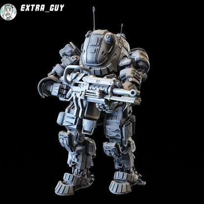 Ogre Titan – Heavy Mech Trooper | Titanfall Inspired | 3D Printed Model Kit | 75 mm & 100 mm Scale | Unpainted Resin | Sci-Fi Collectible