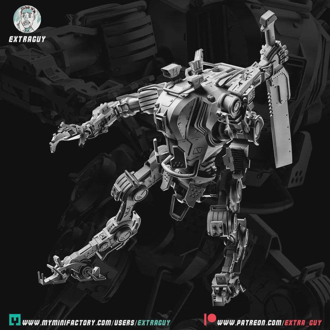 Blade-Class Sci-Fi Mech Resin Model Kit | 100mm or 75mm | Posable or Static Display