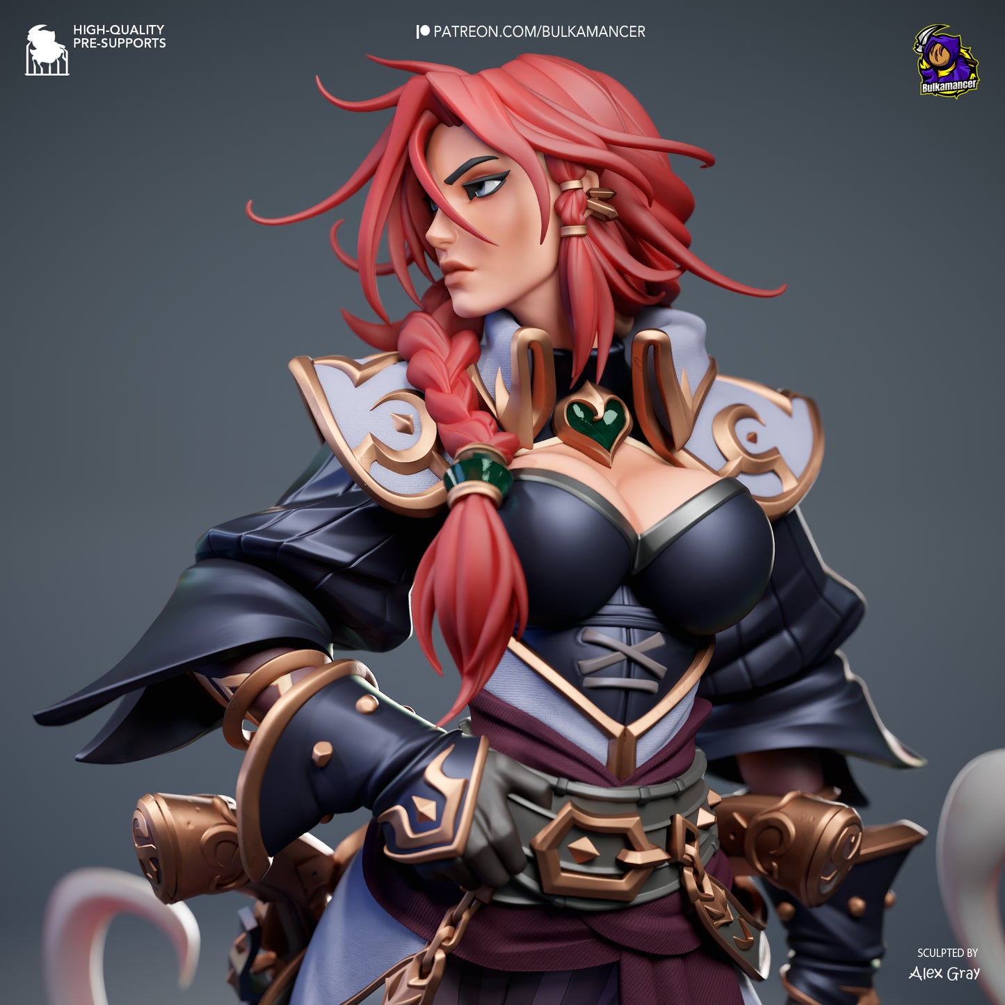 Statue – Miss Fortune | Inspired Fan Art Collectible (3D Printed, Unpainted)