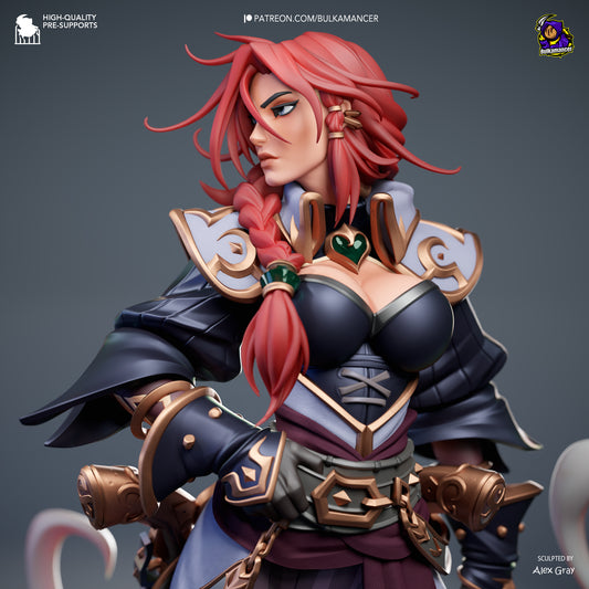 Statue – Miss Fortune | Inspired Fan Art Collectible (3D Printed, Unpainted)