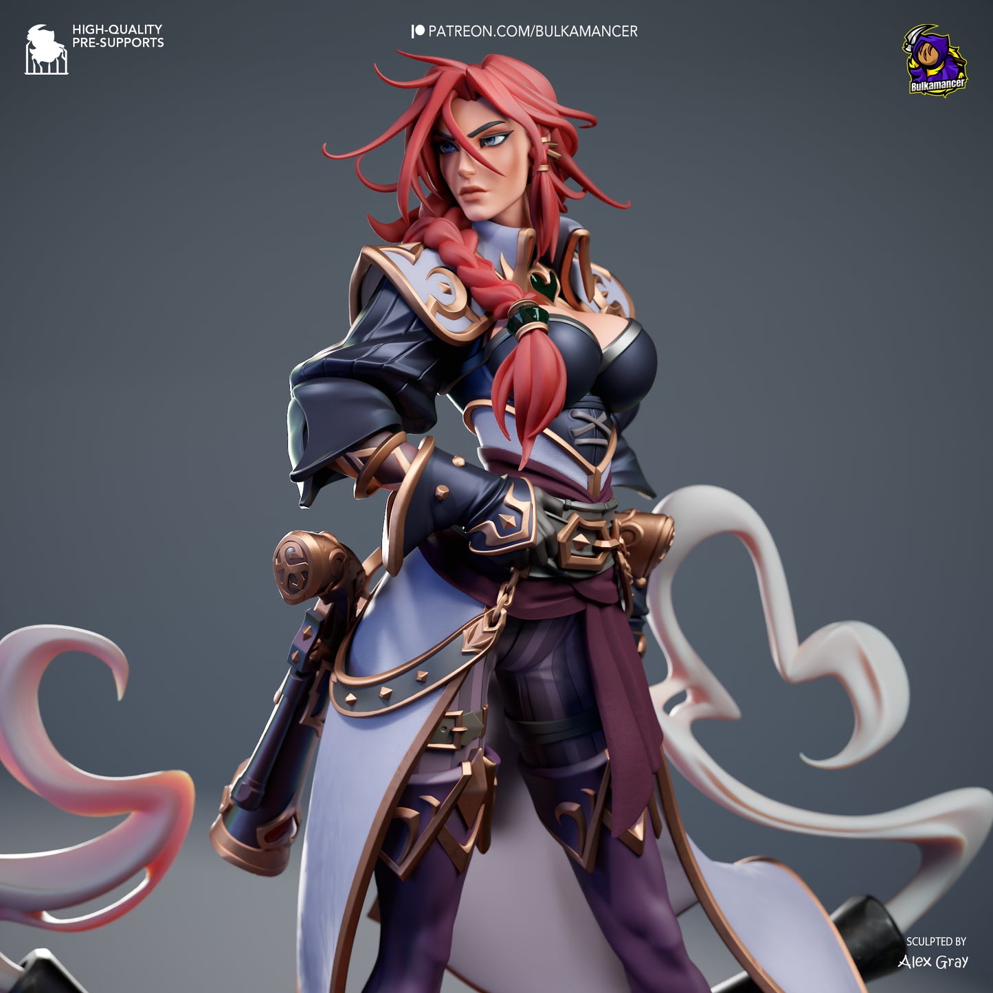 Statue – Miss Fortune | Inspired Fan Art Collectible (3D Printed, Unpainted)