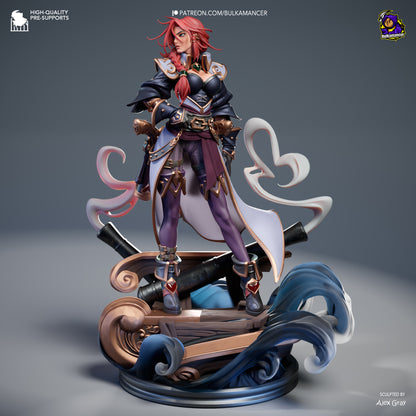 Statue – Miss Fortune | Inspired Fan Art Collectible (3D Printed, Unpainted)