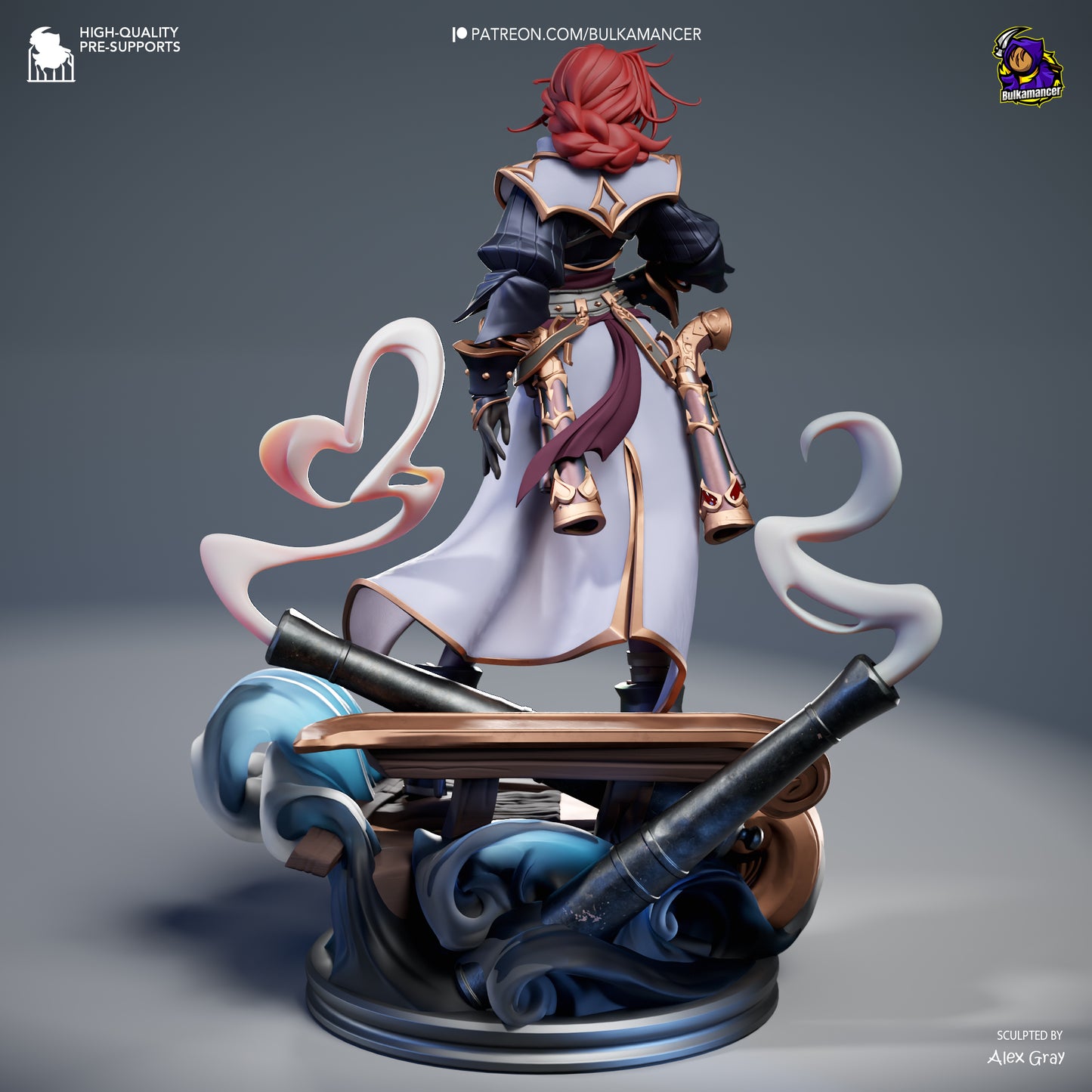 Statue – Miss Fortune | Inspired Fan Art Collectible (3D Printed, Unpainted)