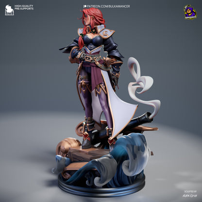 Statue – Miss Fortune | Inspired Fan Art Collectible (3D Printed, Unpainted)