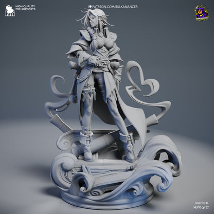 Statue – Miss Fortune | Inspired Fan Art Collectible (3D Printed, Unpainted)