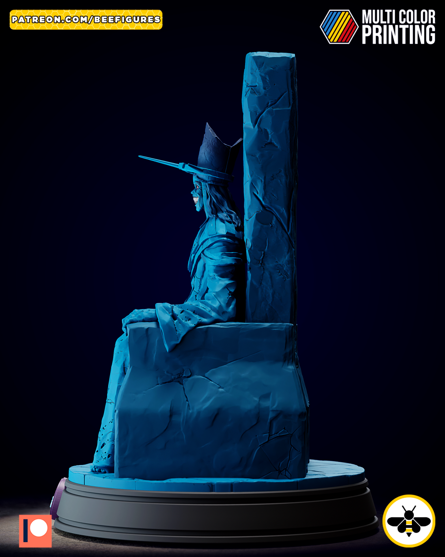 Throne Guardian | Inspired Dark Monarch Diorama (3D Printed, Fan Art Collectible)