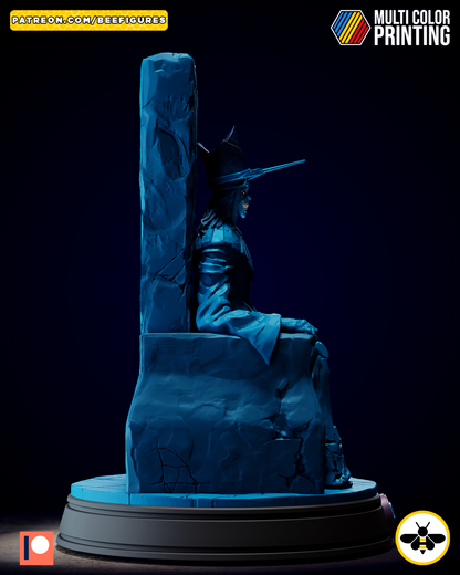 Throne Guardian | Inspired Dark Monarch Diorama (3D Printed, Fan Art Collectible)