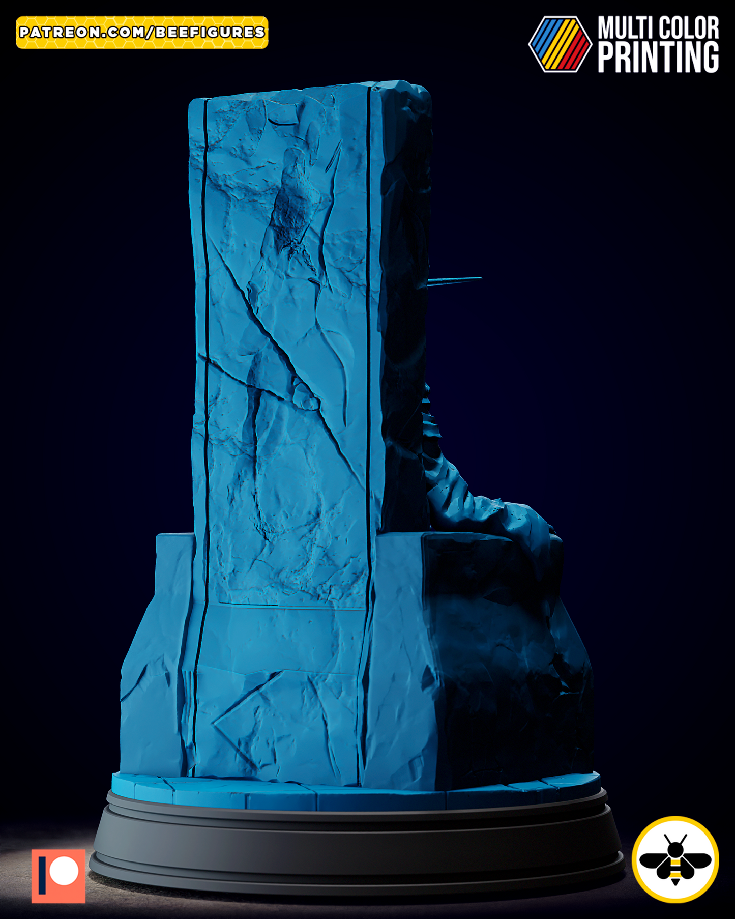 Throne Guardian | Inspired Dark Monarch Diorama (3D Printed, Fan Art Collectible)